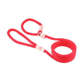 Sport Slip Lead With Stopper (6 ft  x 5/16in or 8mm) (Color: Red, size: 6 ft  x 5/16in or 8mm)