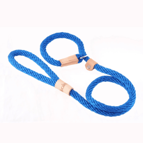 Sport Slip Lead With Stopper (6 ft  x 5/16in or 8mm) (Color: Deep Blue, size: 6 ft  x 5/16in or 8mm)