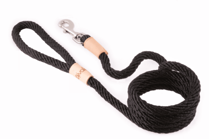 Sport Snap Lead (6 ft  x 1/2in or 13mm) (Color: Black, size: 6 ft  x 1/2in or 13mm)