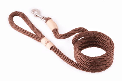 Sport Snap Lead (6 ft  x 1/2in or 13mm) (Color: BROWN, size: 6 ft  x 1/2in or 13mm)