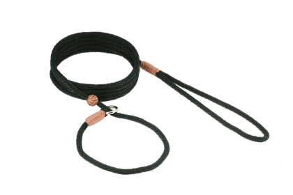 Nylon Slip Lead With Stopper (6 ft  x 1/8in or 4mm) (Color: Black - Pink - Blue, size: 6 ft  x 1/8in or 4mm)