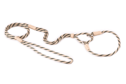 Nylon Martingale Leads (10in x 1/8in or 4mm) (Color: Beige, size: 10in x 1/8in or 4mm)