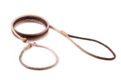 Nylon Slip Lead With Stopper (6 ft  x 1/8in or 4mm) (Color: Black Gold, size: 6 ft  x 1/8in or 4mm)