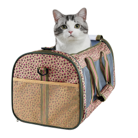 GOOPAWS Soft Sided Pet Carrier (Color: Black / Blue, size: 19" x 12" x 12")