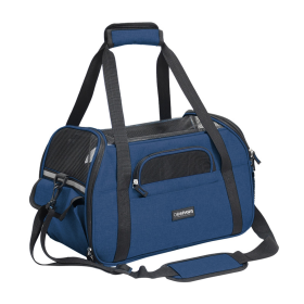GOOPAWS Soft-Sided Dog Carrier Bag (Color: Navy Blue, size: 19 x 10 x 13 inches)