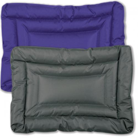 Slumber Pet Water-Resistant Dog Crate Mat (Color: Gray, size: medium)