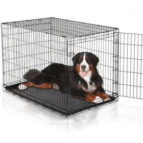 Dog Crate (Color: Black, size: Xsmall)