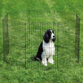 ProSelect Sure Dog Exercise Pen (Color: Black, size: 18in)