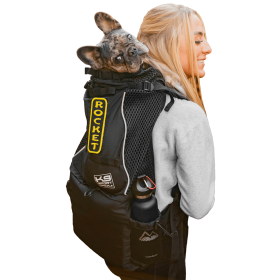 K9 Sport Sack Knavigate Dog Carrier Backpack (Color: Midnight Black, size: Large (20"-23" from collar to tail))
