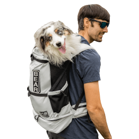 K9 Sport Sack Knavigate Dog Carrier Backpack (Color: Lunar Rock, size: Medium (17"-20" from collar to tail))