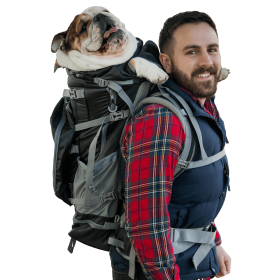 Kolossus Large Dog Carrier Backpack (Color: Black, size: XX-Large (26"-29" from collar to tail))