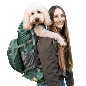 Kolossus Large Dog Carrier Backpack (Color: Myrtle Green, size: X-Large (23"-26" from collar to tail))