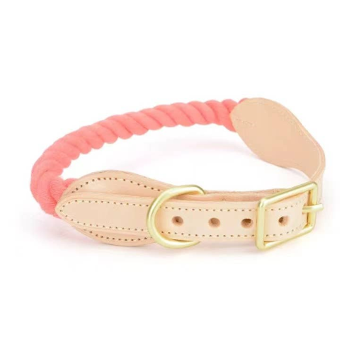 Luxe Royal Leather Rope Collar