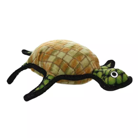 Tuffy Ocean Creature Dog Toy (Color: Tan & Green, size: One Size)