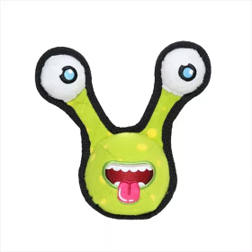 Tuffy Alien Ball Dog Toy (Color: Green/2Eye, size: One Size)
