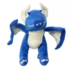 Mighty Dragon Plush Dog Toy (Color: Blue, size: One Size)