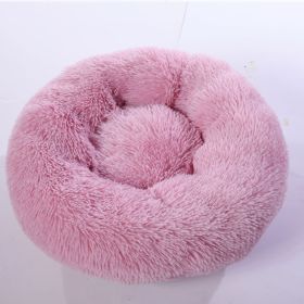 Plush pet nest (Option: Beige pink-50cm)
