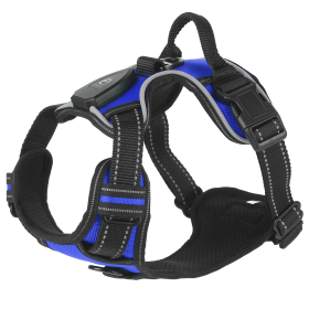Rechargeable LED Dog Harness- XL (Color: DarkBlue, size: L)