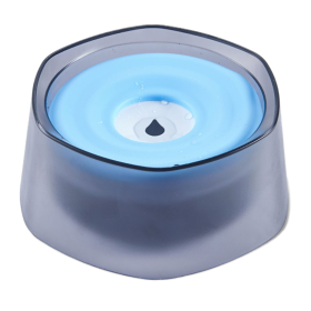 No Spill Slow Water Dog Bowl (Color: Blue)