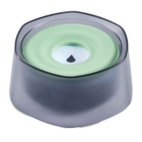 No Spill Slow Water Dog Bowl (Color: Green)