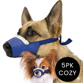 Cozy Quick Professional Dog Muzzle Set (Color: Blue, size: XS S M L & XL)