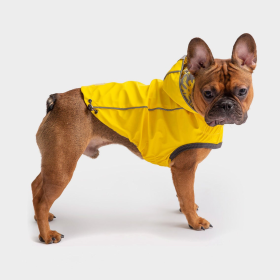GF Pet Reversible Elasto-Fit Dog Raincoat (Color: Yellow, size: 3XL)