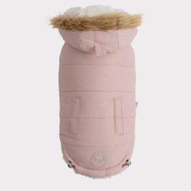 GF Pet ElastoFit Urban Dog Parka (Color: Pink, size: small)