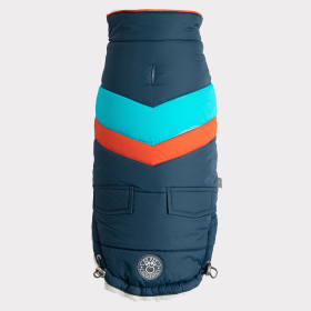 GF Pet Alpine Puffer Dog Coat (Color: Dark Blue, size: large)