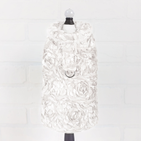 Hello Doggie Victorian Dog Coat (Color: White, size: SM)