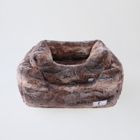 Hello Doggie Deluxe Luxury Bolster Dog Bed (Color: Red Fox, size: small)