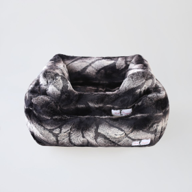 Hello Doggie Deluxe Luxury Bolster Dog Bed (Color: Chinchilla, size: small)