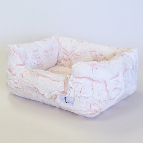 Hello Doggie Whisper Luxury Dog Bed (Color: Blossom, size: small)