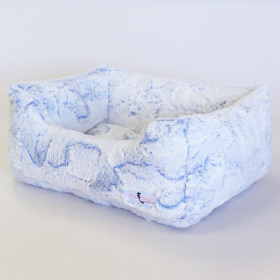 Hello Doggie Whisper Luxury Dog Bed (Color: Blue Lotus, size: large)