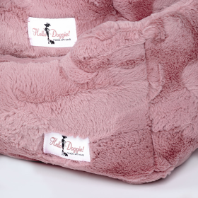 Hello Doggie Cuddle Luxury Bolster Dog Bed (Color: Mauve, size: LG)