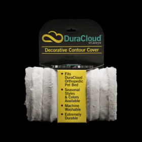 DuraCloud Orthopedic Pet Bed Contour Cover (Color: Silver, size: medium)