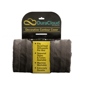 DuraCloud Orthopedic Pet Bed Contour Cover (Color: Charcoal, size: XX-Large)