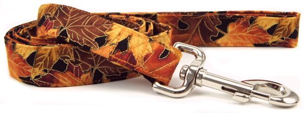 Autumn Leaves Dog Leash (Option: X-Small)