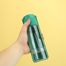 Portable Pet Supplies For Water Bottle Dog Drinking Bowl Cup Outdoor Travel Dogs Cats Water Dispenser Feeder (Color: Green)