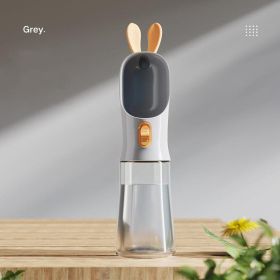New Dog Water Bottle Portable Outdoor Pet Travel Water Bottle Pets Supplies (Color: GREY, Style: Water Glass)