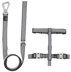 Pet Life 'Escapade' Outdoor Series 2-in-1 Convertible Dog Leash and Harness (Color: GREY, size: small)