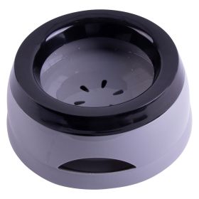 Pet Life 'Hydrain' Anti-Spill Water and Food Pet Bowl (Color: GREY)
