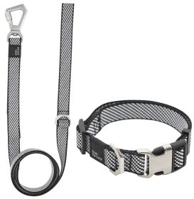 Pet Life 'Escapade' Outdoor Series 2-in-1 Convertible Dog Leash and Collar (Color: GREY, size: small)