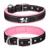 Pet dog collar; diving cloth reflective nylon collar; medium and large dog collar