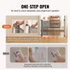 VEVOR Retractable Baby Gate, 34.2" Tall Mesh Baby Gate, Extends up to 116.1" Wide Retractable Gate for Kids or Pets