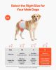 VEVOR Disposable Male Dog Diapers, Super Absorbent Male Dog Wraps, 360 �� Leak-Proof Belly Bands with Wetness Indicator for Doggies in Heat, Training