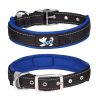 Pet dog collar; diving cloth reflective nylon collar; medium and large dog collar