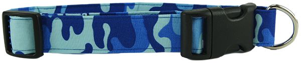 Blue Camo Dog Collar (Option: Small)