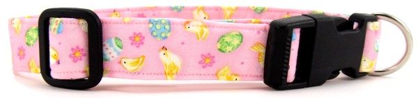 Tossed Chicks & Eggs Dog Collar (Option: Medium)