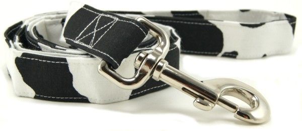Cow Print Dog Leash (Option: Small)