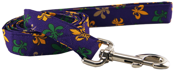Fleur de Lis Dog Leash (Option: Small)